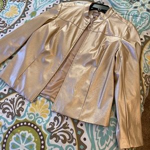 Chico’s gold jacket